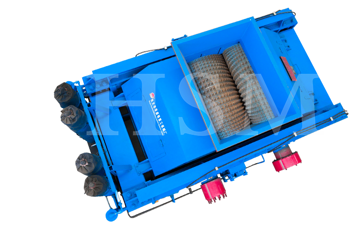 齒輥破碎機對輥破碎機、河卵石制砂機、石頭制砂機海報圖